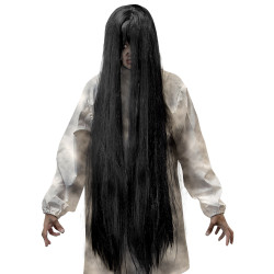Dlouhá černá paruka Evil